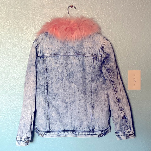 Juicy Couture Demin and Faux pink Fur Jacket - Picture 5 of 11